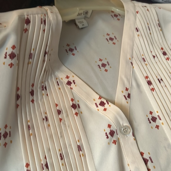 IVORY TOP WITH LACE AND SMALL PATTERNS from COLDWATER CREEK 2X - Picture 5 of 7